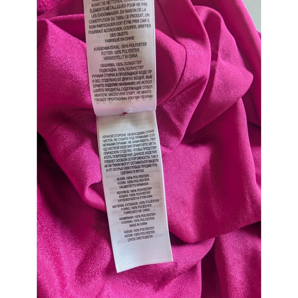 NWT Ted Baker Luaan Button Through Cami Midi Dress Ted 1 /US 4 Dark Pink 9HA77 - Picture 9 of 12